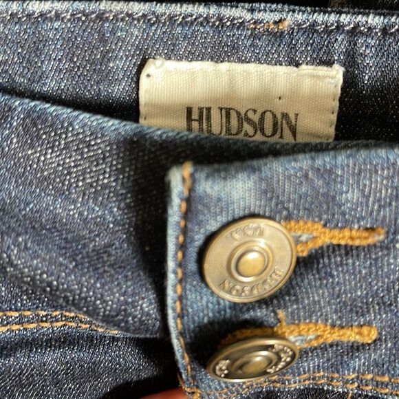 Hudson Collin Flap Picket skinny jeans. Dark rinse double button waistband. 26 - Picture 7 of 7